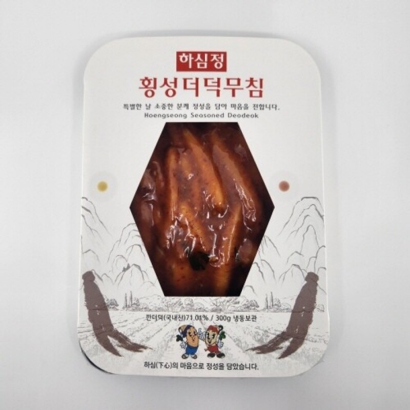 하심정,(원더라이브)하심정 횡성더덕무침 300g